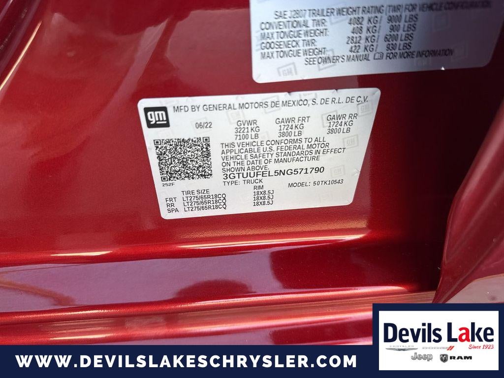 2022 GMC Sierra 1500 4WD Crew Cab Short Box AT4X